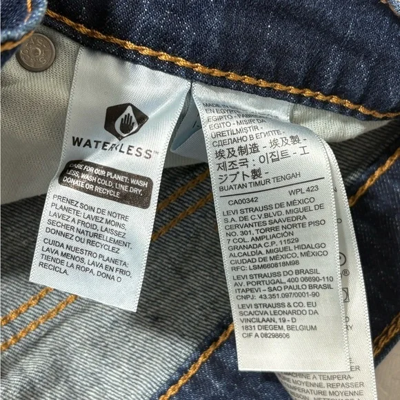 Levis Regular Fit 505 Jeans Size 33x30 Mens Blue Denim - Picture 7 of 8